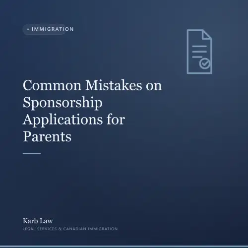 Common Mistakes on Sponsorship Applications for Parents