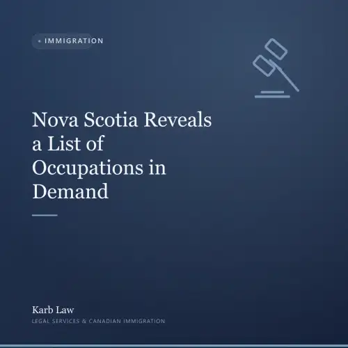 Nova Scotia Reveals a List of Occupations in Demand